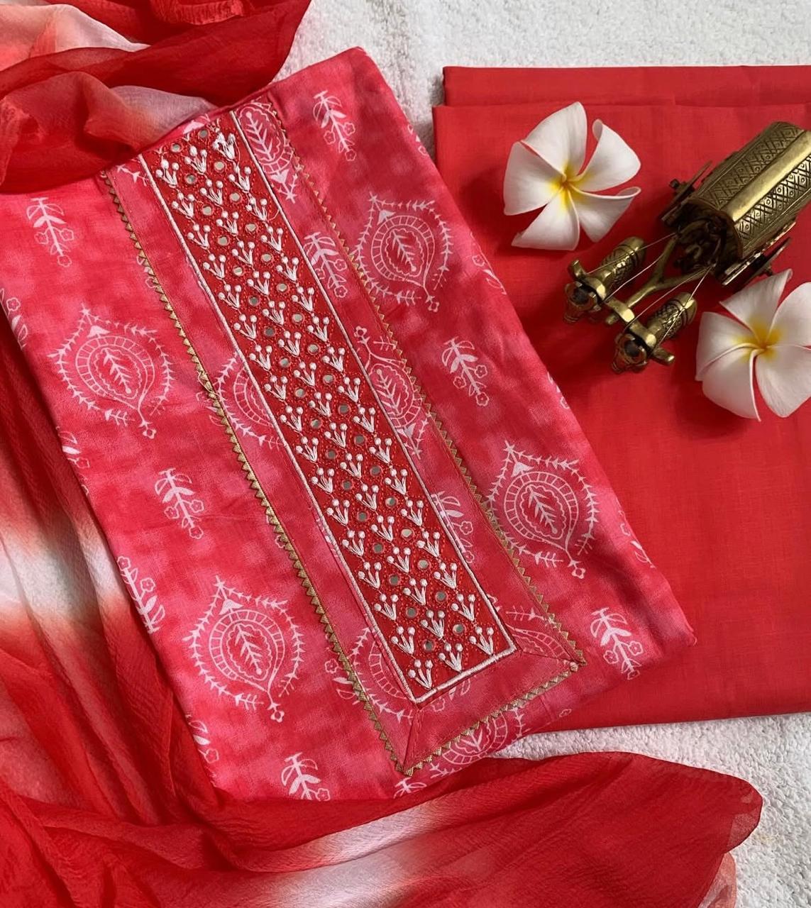 Unstitched salwar sets