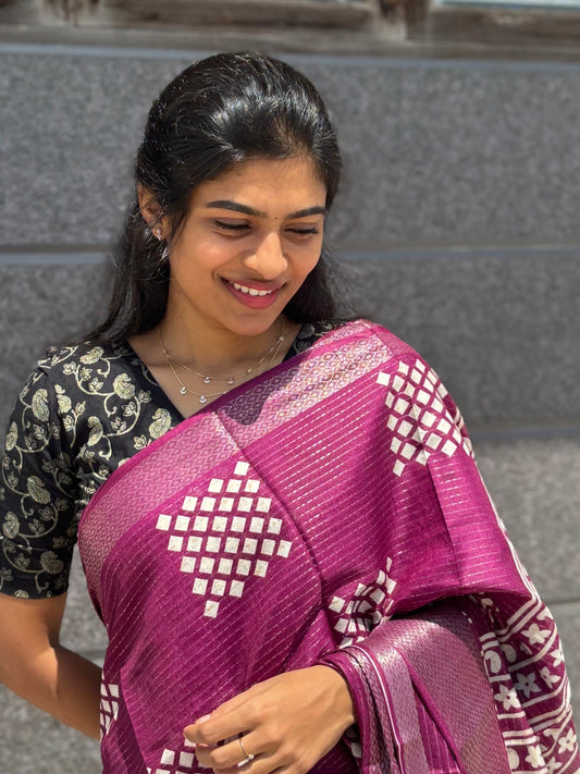 AE03 Cotton silk saree