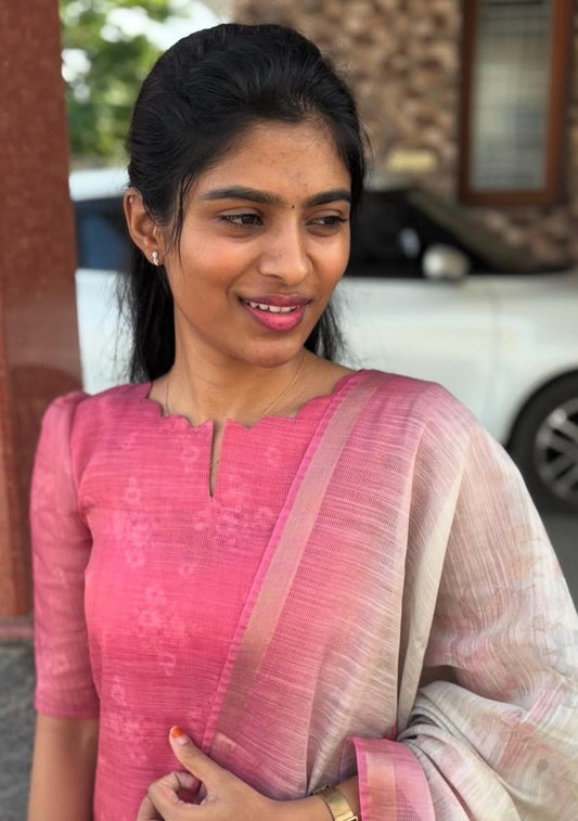 K32 Pink top and dupatta set