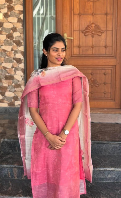 K32 Pink top and dupatta set