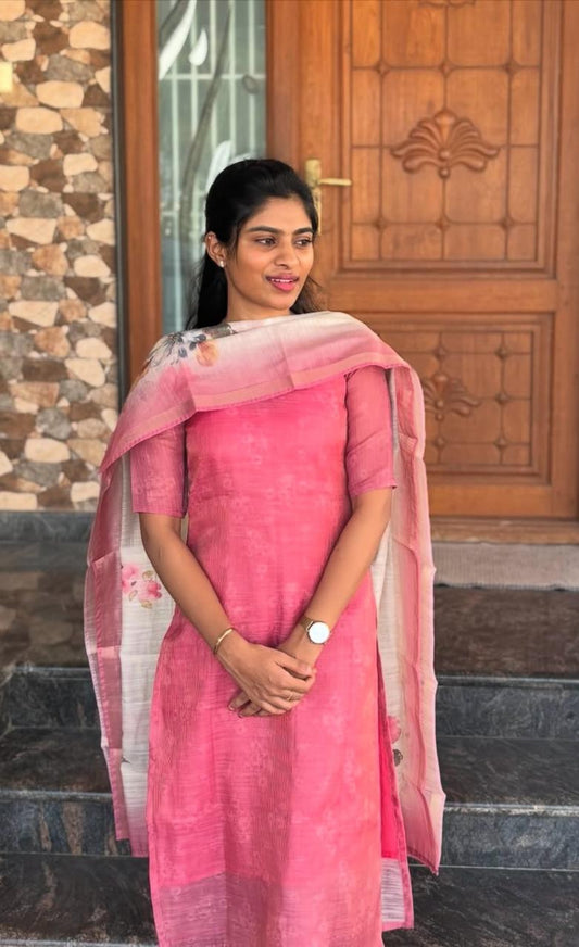 K32 Pink top and dupatta set