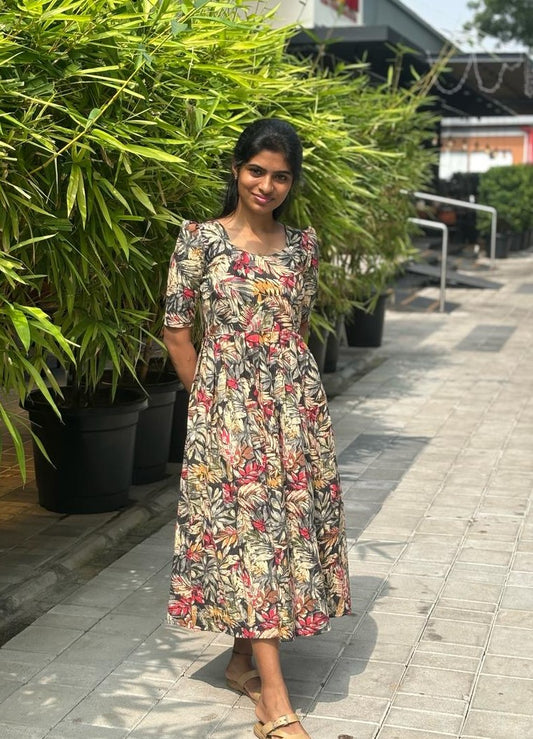 K25 Kantha cotton maxi