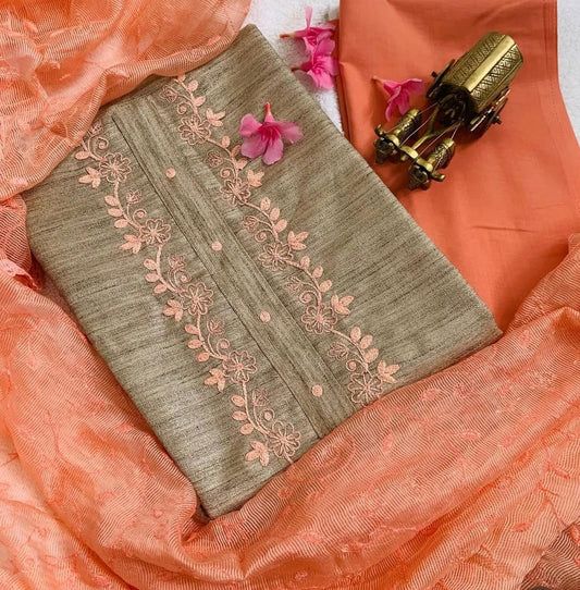 SS09 Jute cotton salwar material